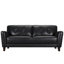 Violino Stationary Leather Match Sofa 31378-3-NAVY IMAGE 2