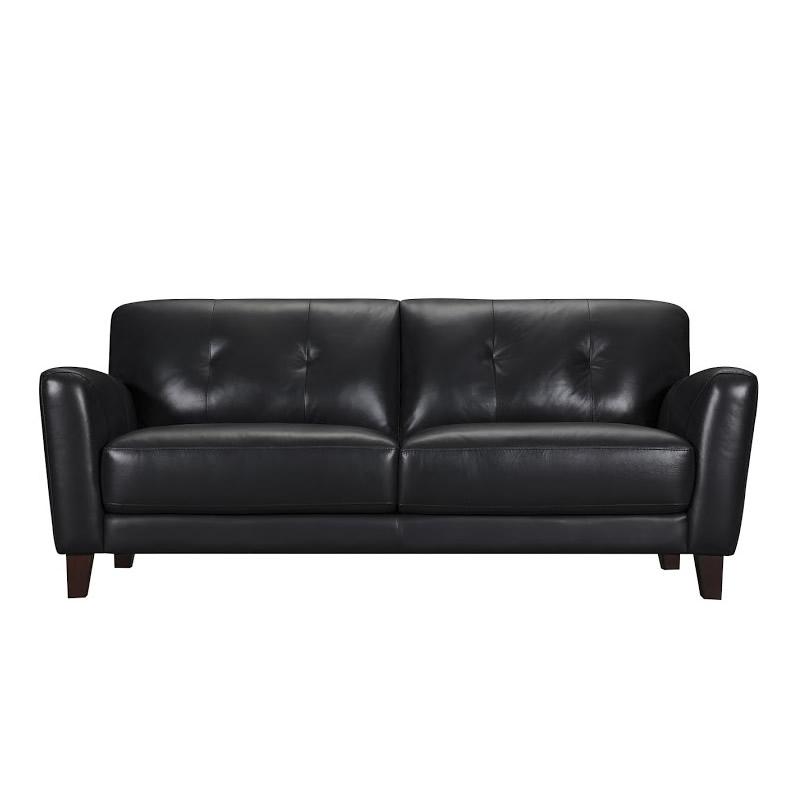 Violino Stationary Leather Match Sofa 31378-3-NAVY IMAGE 4