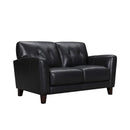 Violino Stationary Leather Match Loveseat 31378-2-NAVY IMAGE 3