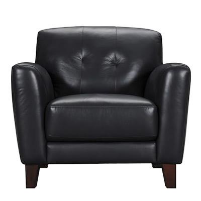Violino Stationary Bonded Leather Chair 31378-1-NAVY IMAGE 2