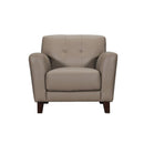 Violino Stationary Leather Match Chair 31378-1-CREIGE IMAGE 4