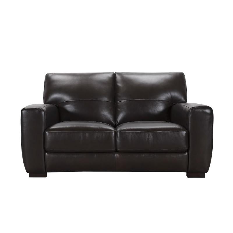 Violino Stationary Leather Loveseat 31366-2-MOCHA IMAGE 4