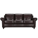 Violino Stationary Leather Match Sofa 3508-3-MERLOT IMAGE 2