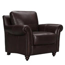 Violino Stationary Leather Match Chair 3508-1-MERLOT IMAGE 1