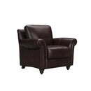 Violino Stationary Leather Match Chair 3508-1-MERLOT IMAGE 3