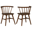  Coaster Furniture Hamlyn 193930WAL-S5F 5 pc Dining Set IMAGE 3
