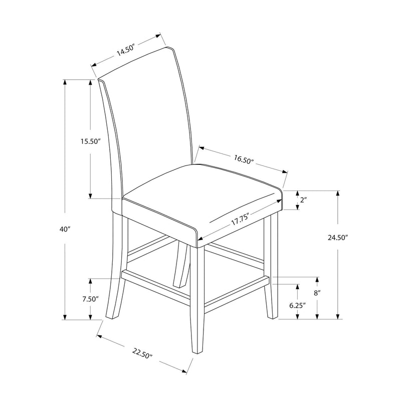 Monarch Counter Height Stool I 1901 IMAGE 5