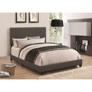  Coaster Furniture Boyd 350061T Upholstered Twin Panel Bed - Charcoal IMAGE 1
