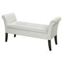 Brassex Storage Bench 0819-WH IMAGE 1