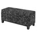 Brassex Fabric Storage Ottoman 2006S-BK IMAGE 2