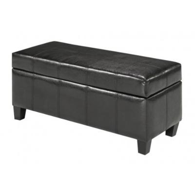 Brassex Leather Look Storage Ottoman 2006S-ESP IMAGE 2