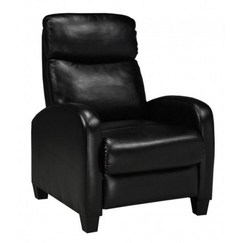 Brassex Soho Leather look Recliner 8628-BK IMAGE 1