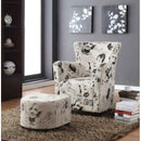 Brassex Stationary Fabric Chair 710 Club Chair with Ottoman IMAGE 2