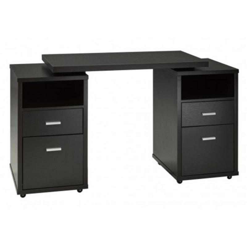 Brassex Office Desks Desks 11419 Expandable Desk (Dark Cherry) IMAGE 2