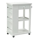 Brassex Kitchen Islands and Carts Carts 151095-WH IMAGE 1