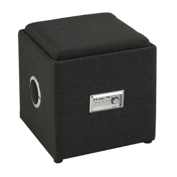 Brassex Fabric Storage Ottoman SIC583-GR IMAGE 1