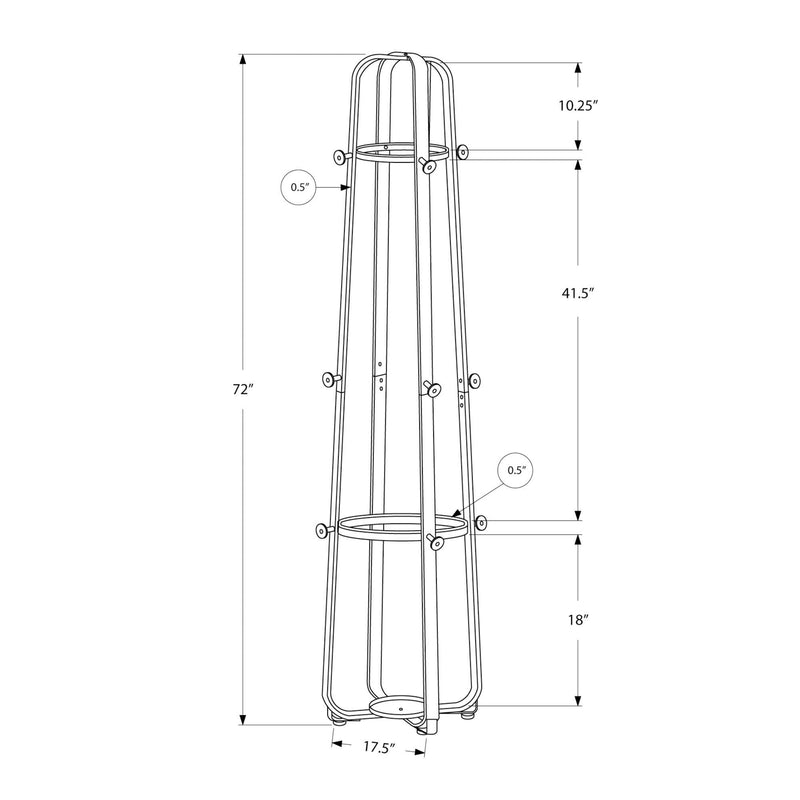 Monarch Coat Racks Coat Rack I 2053 IMAGE 5