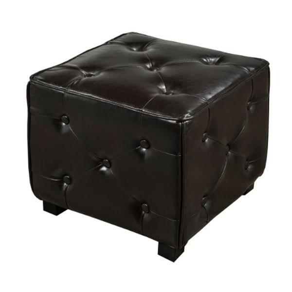 Brassex Fabric and Leather Look Storage Ottoman WS-5187-ESP IMAGE 1