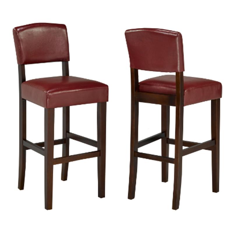 Brassex Pub Height Stool WS-5422-RD IMAGE 1