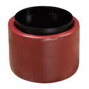 Brassex Fabric and Leather Look Storage Ottoman WS-5718-RD IMAGE 2