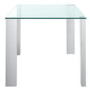 Worldwide Home Furnishings Frankfurt 201-165 Rectangular Dining Table - Stainless Steel IMAGE 4