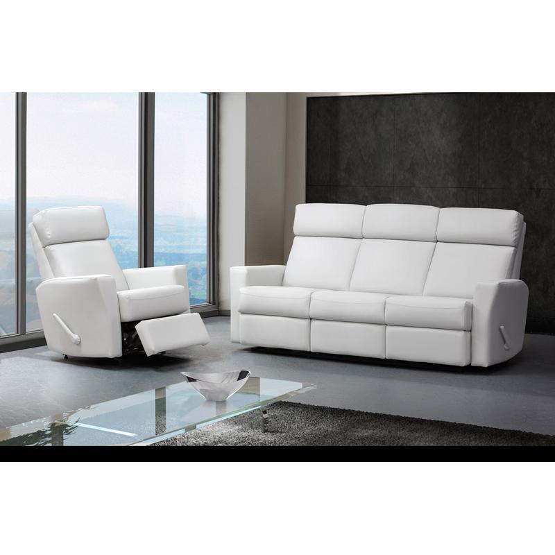 Elran Zara Reclining Leather look Loveseat 8008-100/8008-110 IMAGE 1