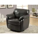  Monarch Swivel Leather look Accent Chair I 8063 IMAGE 1