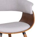 !nspire Holt 403-981GY Accent/Dining Chair - Grey and Walnut IMAGE 6