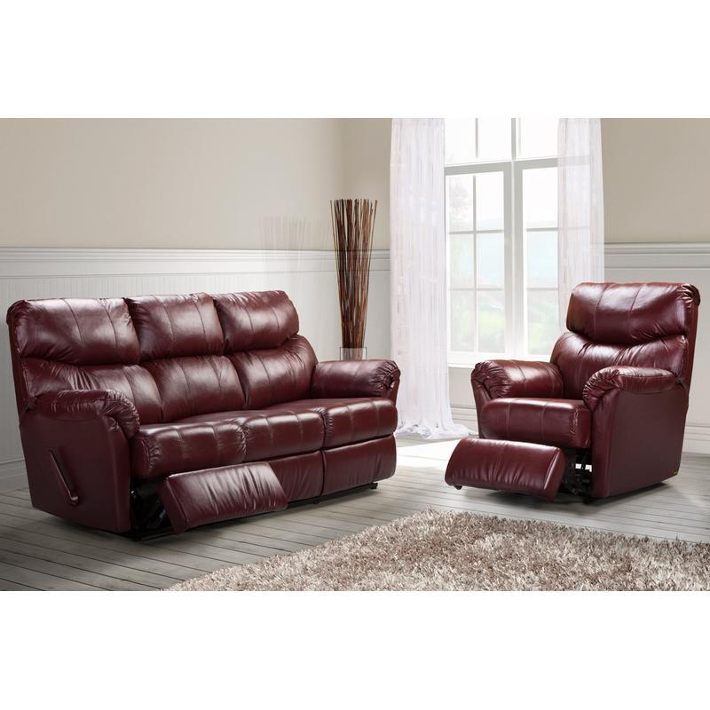 Elran Jasmine Manual Reclining Leather Loveseat 90115-05 IMAGE 1