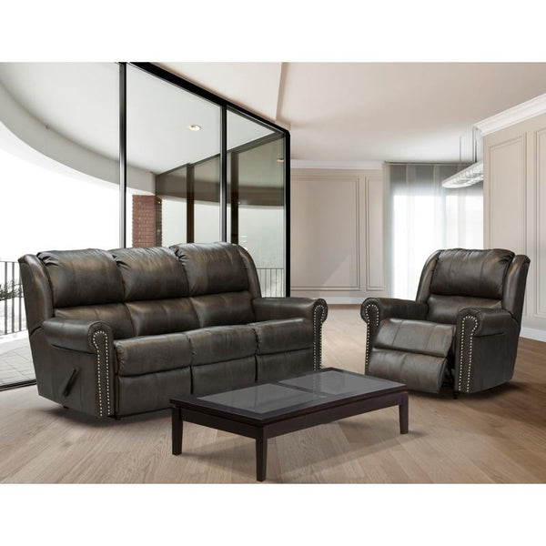 Elran Leather Recliner 40042-02 IMAGE 1