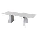 Bellini Modern Living Maderon Dining Table with Glass Top and Pedestal Base MADERON IMAGE 1