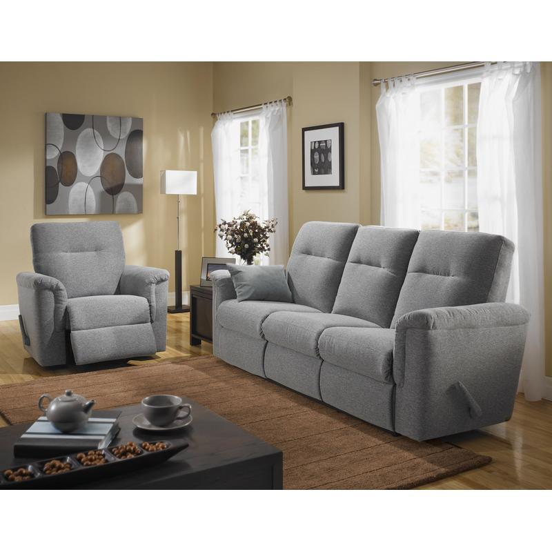 Elran Daphne Manual Reclining Fabric Loveseat 40865-05 IMAGE 1