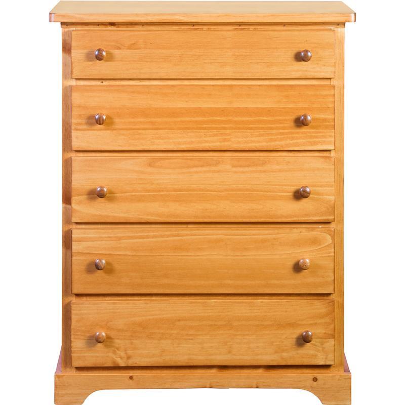 Mako Wood Furniture Polo 5-Drawer Chest 800-30-38-D5 IMAGE 1