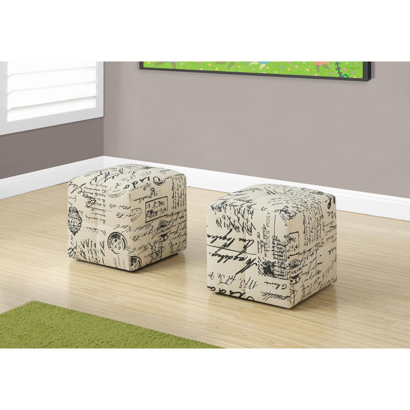 Monarch Home Decor Poufs I 8162 IMAGE 2