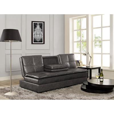 LifeStyle Solutions Kingsley Leather look Sofabed SCKGY-S3F41-MNB IMAGE 3