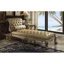 Acme Furniture Dresden Polyurethane Chaise 96489 IMAGE 1