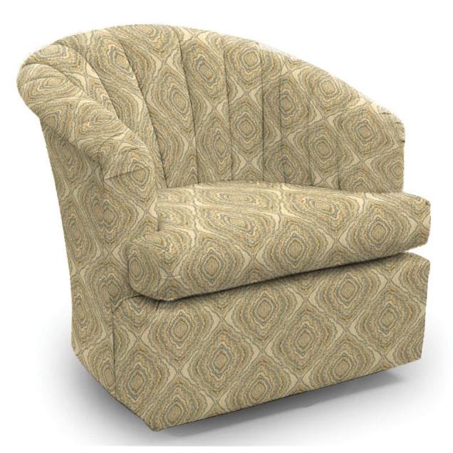 Best Home Furnishings Elaine Swivel Fabric Chair 2557-34569 IMAGE 1