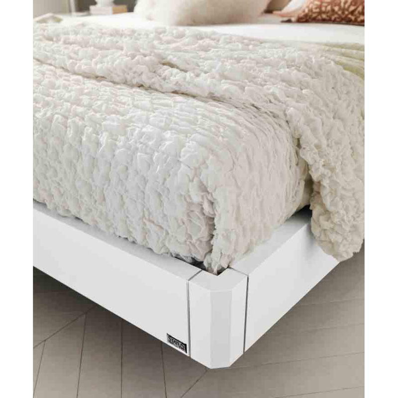 ESF Wholesale Furniture Status Caprice Queen Bed Status Caprice White Queen Bed IMAGE 3