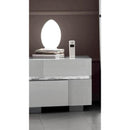 ESF Wholesale Furniture Status Caprice 2-Drawer Nightstand Status Caprice White Nightstand IMAGE 1