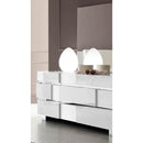 ESF Wholesale Furniture Status Caprice Dresser Mirror Status Caprice White Mirror IMAGE 2