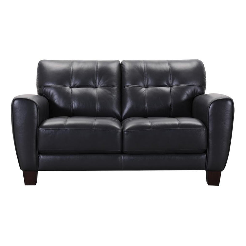 Violino Kohala Stationary Leather Loveseat Kohala 31376-2 Loveseat (Black) IMAGE 1