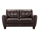 Violino Kohala Stationary Leather Loveseat Kohala 31376-2 Loveseat (Chestnut) IMAGE 1