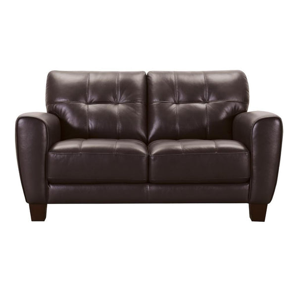 Violino Kohala Stationary Leather Loveseat Kohala 31376-2 Loveseat (Chestnut) IMAGE 1