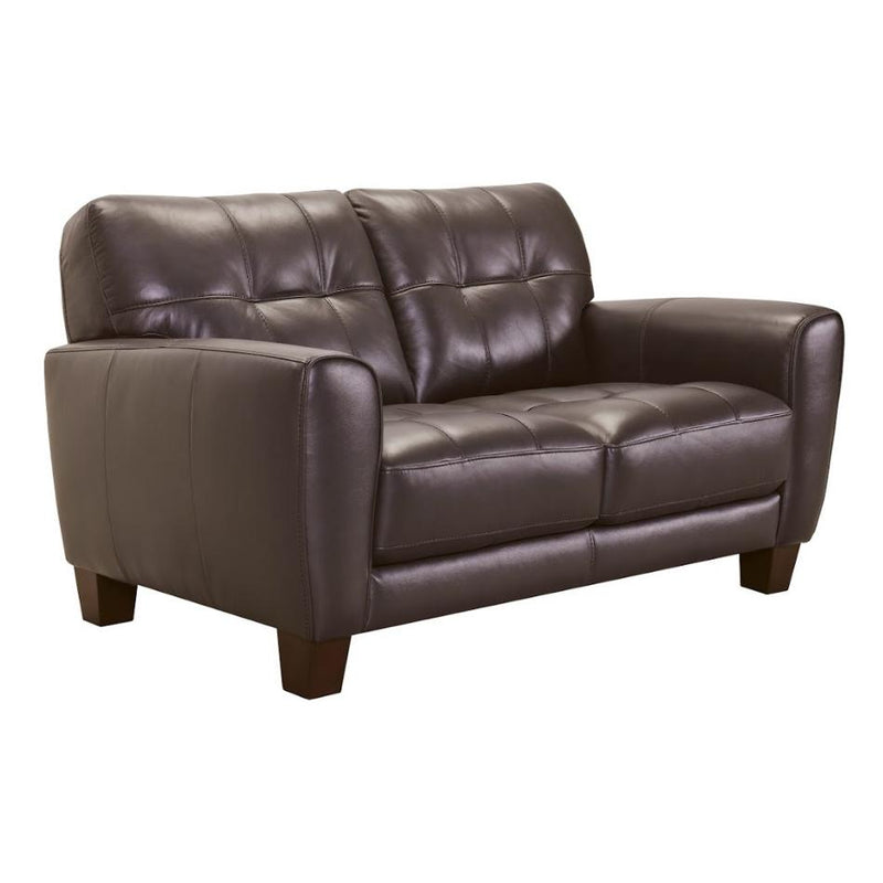 Violino Kohala Stationary Leather Loveseat Kohala 31376-2 Loveseat (Chestnut) IMAGE 2