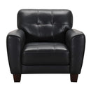 Violino Kohala Stationary Leather Chair Kohala 31376-1 Chair (Black) IMAGE 1