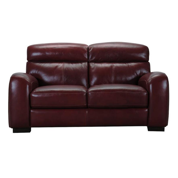 Violino Lanikai Stationary Leather Loveseat Lanikai 31414-2 Loveseat (Burgundy) IMAGE 1