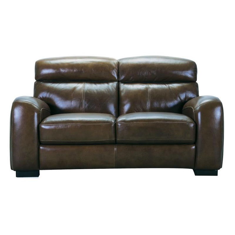 Violino Lanikai Stationary Leather Loveseat Lanikai 31414-2 Loveseat (Brown) IMAGE 1