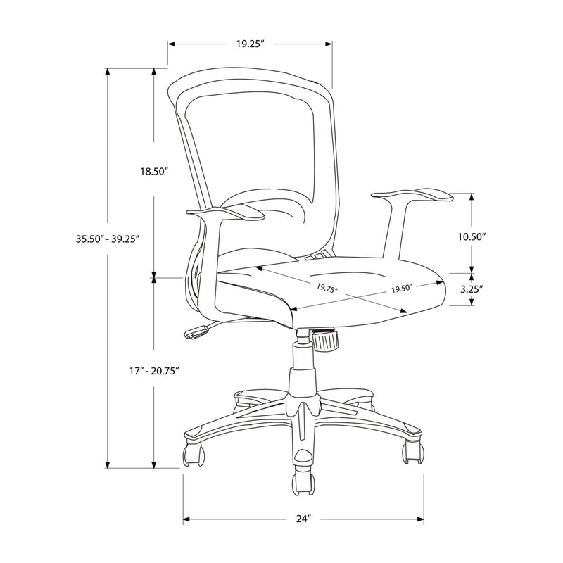 Monarch Office Chairs Office Chairs I 7265 IMAGE 11