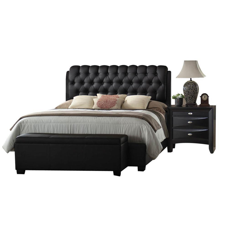 Acme Furniture Ireland II Queen Upholstered Platform Bed 14350Q IMAGE 3