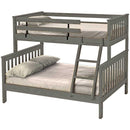 Crate Designs Furniture Mission Style Bunk Bed - Graphite G4706H IMAGE 1